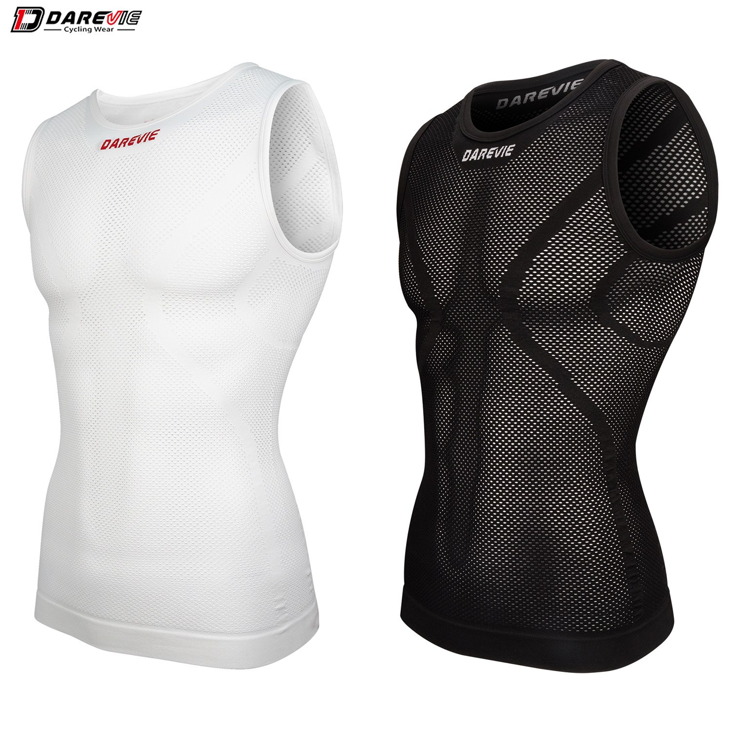 Sleeveless Undershirt - DAREVIE 남녀공용 사이클링 퍼스트 레이어, 압축