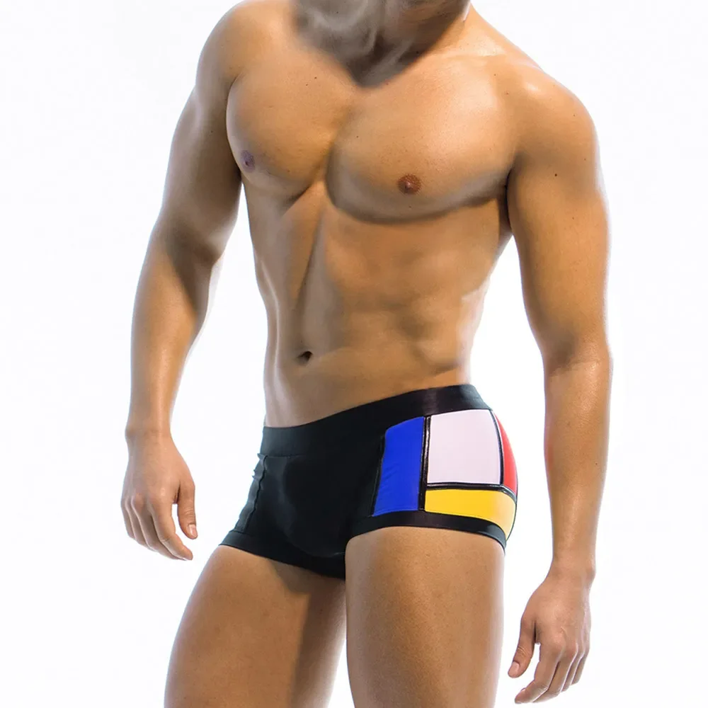 남성용 컬러 블록 수영 브리프 복서 수영복, 서핑 반바 - Boxer Shorts Modal 리뷰 및 가격