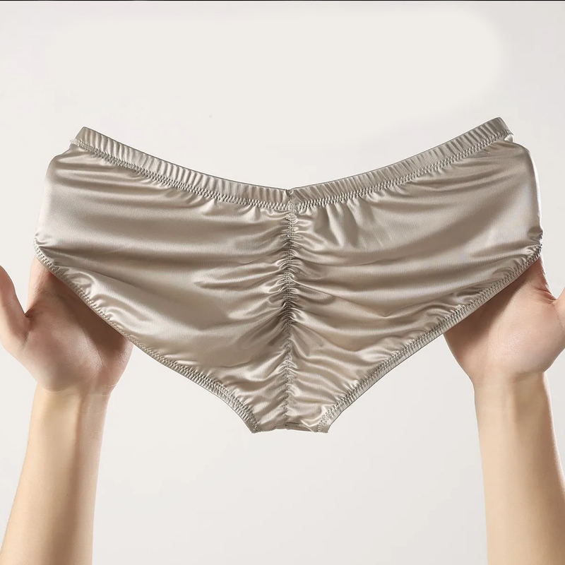 4pcs 남성용 브리프 반짝이는 새틴 로우라이즈 섹시  - Boxer Shorts Modal 리뷰 및 가격