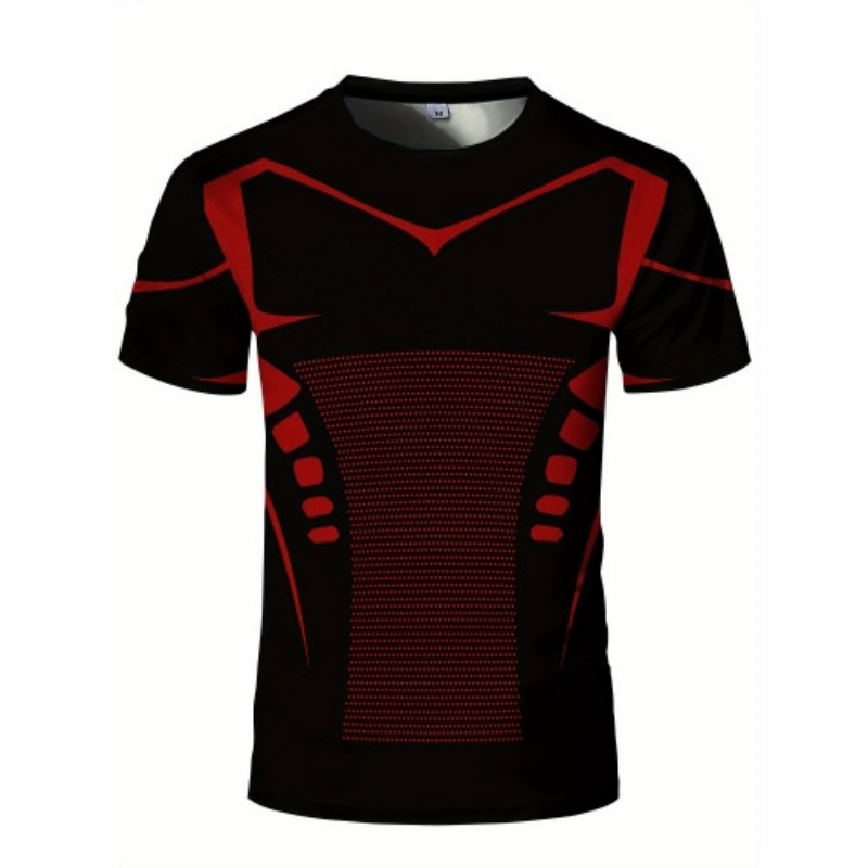 남성용 3D 레드 블랙 라인 컴프레션 티셔츠 속건 스트 - Compression Shorts Athletes 리뷰 및 가격